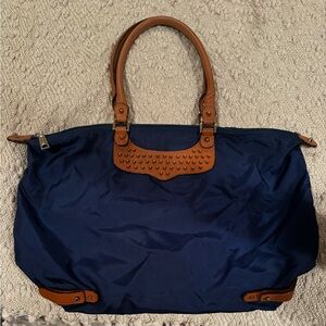 Rebecca Minkoff Navy Travel Tote with Studs